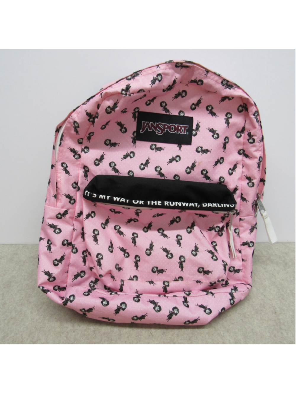 JanSport x Disney Pixar Incredibles Edna Mode Backpack Pink Runway Darling RARE